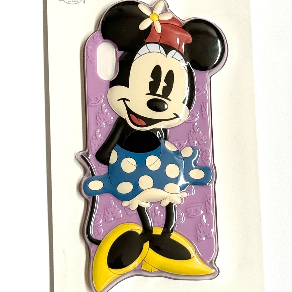 NEW DISNEY PARKS D-TECH MINNIE MOUSE SILICONE PHONE CASE FITS iPHONE‎ X, XS